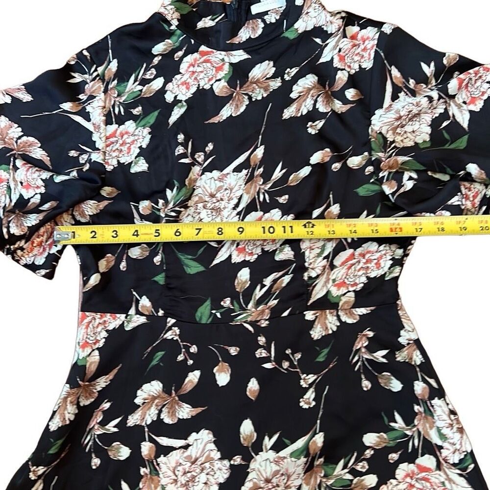 Vera & Lucy Women's Multicolor Floral Print Fit and Flare Dress Size Large